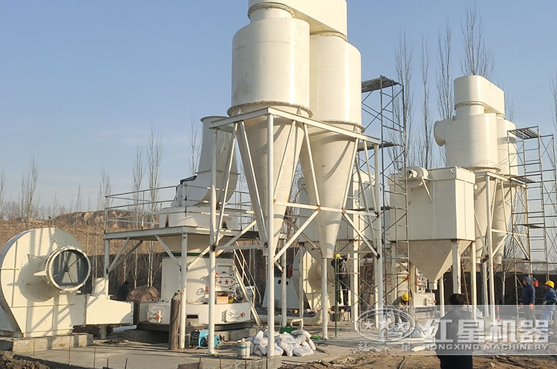 200目石灰石磨粉加工客戶現場