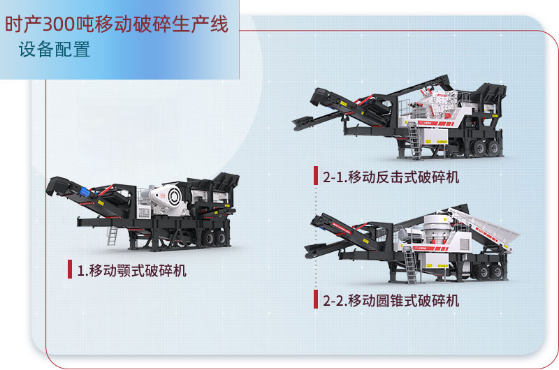 移動破碎生產(chǎn)線配置 移動破碎生產(chǎn)線配置