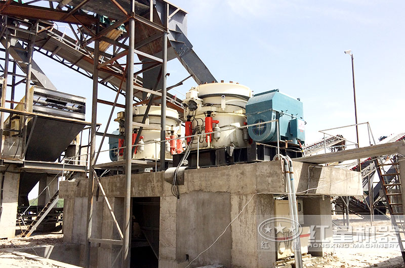 爐渣破碎生產(chǎn)線現(xiàn)場(chǎng)