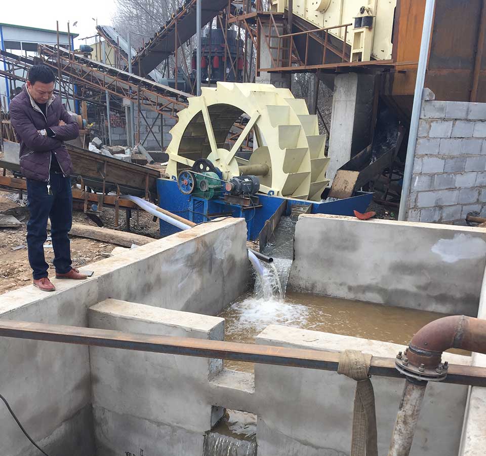 河南鄭州時產(chǎn)100噸水洗石粉生產(chǎn)線