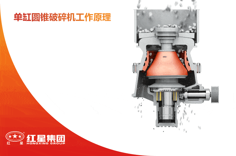 單缸圓錐破碎機(jī)工作原理圖
