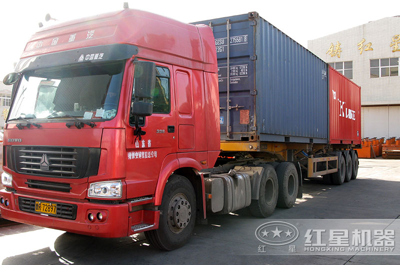 時產(chǎn)150噸河石破碎生產(chǎn)線準備發(fā)貨