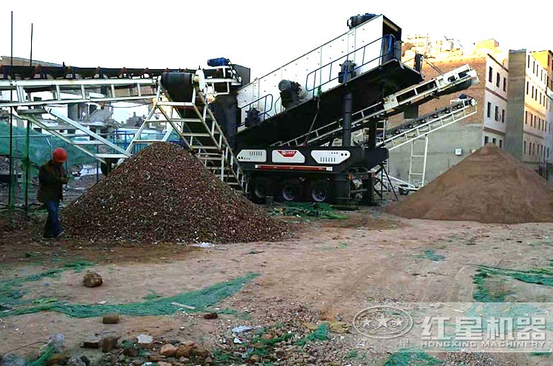 城市建筑垃圾處理，西安客戶現(xiàn)場(chǎng)