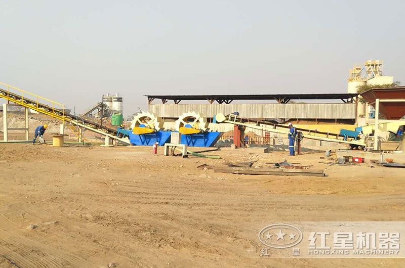 洗砂機生產(chǎn)線實拍圖
