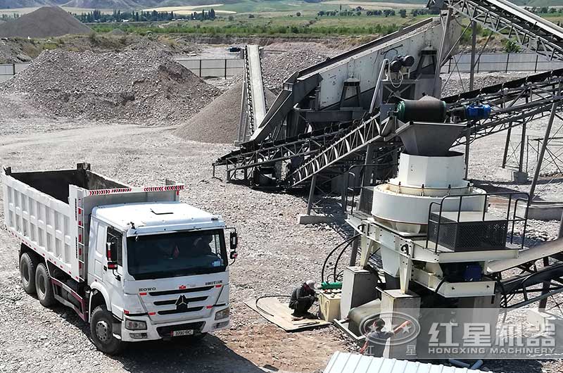 江蘇干法制砂生產(chǎn)現(xiàn)場