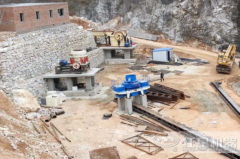 制砂廠相關設備安裝進行中