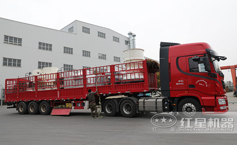 時產(chǎn)100噸石料破碎生產(chǎn)線發(fā)貨了發(fā)貨了（沖擊式制砂機、單缸圓錐破）