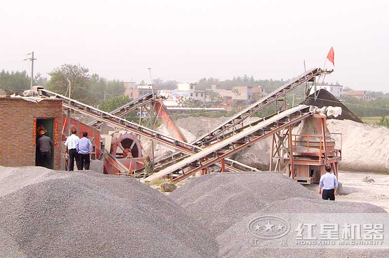 制砂生產(chǎn)現(xiàn)場(chǎng)