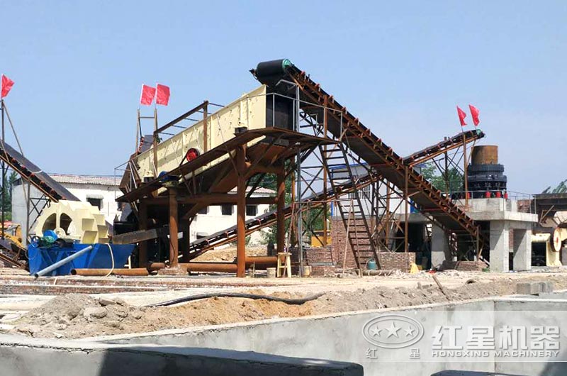 洗砂機生產現(xiàn)場圖