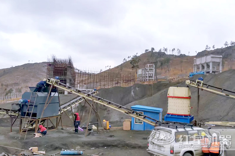 一萬多小型制沙機(jī)生產(chǎn)現(xiàn)場(chǎng)圖